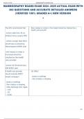 MAMMOGRAPHY BOARD EXAM 2024 -2025 ACTUAL EXAM WITH  300 QUESTIONS AND ACCURATE DETAILED ANSWERS  &lpar;VERIFIED 100&percnt; GRADED A&plus;&rpar; NEW VERSION 