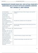 MAMMOGRAPHY BOARD EXAM 2024 -2025 ACTUAL EXAM WITH  QUESTIONS AND ACCURATE DETAILED ANSWERS &lpar;VERIFIED  100&percnt; GRADED A&plus;&rpar; NEW VERSION