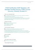 PACE Certification ASAP Questions with  Detailed Verified Answers &lpar;100&percnt; Correct  Answers&rpar; &sol;Already Graded A&plus;