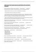WEST COAST EMT BLOCK EXAM &num;2 QUESTIONS WITH ACCURATE ANSWERS