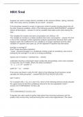 HBX final Questions with Solutions &vert;100&percnt; Correct 