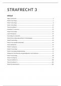 Strafrecht 3 Samenvatting