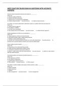 WEST COAST EMT BLOCK EXAM &num;1 QUESTIONS WITH ACCURATE ANSWERS