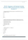 PRJ321 Questions with Detailed Verified  Answers &lpar;100&percnt; Correct Answers&rpar; &sol;Already  Graded A&plus;