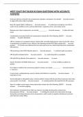 WEST COAST EMT BLOCK &num;2 EXAM QUESTIONS WITH ACCURATE ANSWERS