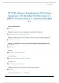 PSY658 Lifespan Development Final Exam Questions with Detailed Verified Answers  &lpar;100&percnt; Correct Answers&rpar; &sol;Already Graded  A&plus;