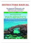 Instructors Solutions Manual for Developmental Mathematics with Applications and Visualization Prealgebra&comma; Beginning Algebra&comma; and Intermediate Algebra 2nd Edition by Gary K&period; Rockswold