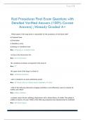 Rad Procedures Final Exam Questions with  Detailed Verified Answers &lpar;100&percnt; Correct  Answers&rpar; &sol;Already Graded A&plus;