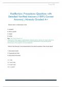 Rad Procedures Questions with Detailed Verified Answers &lpar;100&percnt; Correct Answers&rpar; &sol;Already Graded A&plus;
