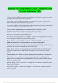 Ethical Hacking Basics Exam Questions and Correct Solutions 2024&sol;2025