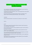 Ethical Hacking Midterm Exam with Verified Solutions