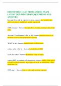 DISCOUNTED CASH FLOW MODEL EXAM LATEST 2025-2026 UPDATE QUESTIONS AND ANSWERS