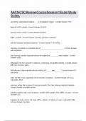 AACN CSC Review Course Session 1 Exam Study Guide&period;