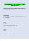 Ethical Hacking Final Exam with Verified Solutions 2024&sol;2025