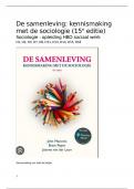 Sociologie Samenvatting voor 1e jaar Social Work student