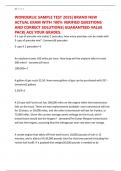 WONDERLIC SAMPLE TEST 2025&vert; BRAND NEW ACTUAL EXAM WITH 100&percnt; VERIFIED QUESTIONS AND CORRECT SOLUTIONS&vert; GUARANTEED VALUE PACK&vert; ACE YOUR GRADES&period;