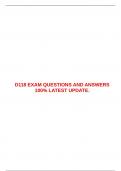   D118 EXAM QUESTIONS AND ANSWERS 100&percnt; LATEST UPDATE
