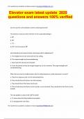 Elevator exam latest update 2025&period;pdf