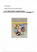 Test Bank - Biology&colon; Science for Life with Physiology 6th Edition by Colleen Belk&comma; All Chapters