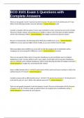 ECO 3101 Quiz with Complete Answers