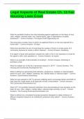 Legal Aspects of Real Estate Ch&period; 13 Fair Housing Laws Exam with complete solutions