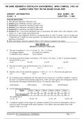 maths sample paper