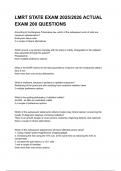 LMRT STATE EXAM 2025&sol;2026 ACTUAL EXAM 200 QUESTIONS WITH DETAILED VERIFIED ANSWERS &lpar;100&percnt; CORRECT ANSWERS&rpar; &sol;ALREADY GRADED A&plus;