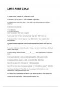 LMRT ARRT EXAM QUESTIONS WITH DETAILED VERIFIED ANSWERS &lpar;100&percnt; CORRECT ANSWERS&rpar; &sol;ALREADY GRADED A&plus;
