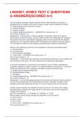 LINDSEY JONES TEST C QUESTIONS  & ANSWERS&lpar;SCORED A&plus;&rpar;