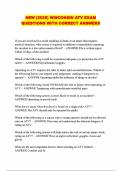 NEW &lpar;2025&rpar; WISCONSIN ATV EXAM QUESTIONS WITH CORRECT ANSWERS