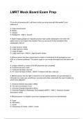LMRT Mock Board Exam Prep QUESTIONS WITH DETAILED VERIFIED ANSWERS &lpar;100&percnt; CORRECT ANSWERS&rpar; &sol;ALREADY GRADED A&plus;