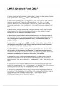 LMRT 226 Skull Final CHCP QUESTIONS WITH DETAILED VERIFIED ANSWERS &lpar;100&percnt; CORRECT ANSWERS&rpar; &sol;ALREADY GRADED A&plus;