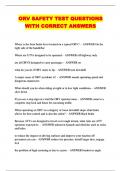 ALL ATV &sol;  ATV SAFETY PACKAGED EXAMS LATEST UPDATED