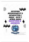 AUI3702 Assignment 2 Semester 1 2025 - DUE 7 April 2025