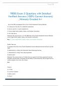 TREBS Exam Questions with Detailed Verified Answers &lpar;100&percnt; Correct Answers&rpar; &sol;Already Graded A&plus;