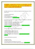 FLORIDA ASSISTED LIVING FACILITIES STUDY GUIDE EXAM Questions and Answers GRADED A&plus;