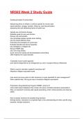 NR565 Week 2 Study Guide Exam 2025&sol;2026 Questions With Completed & Verified Solutions&period;