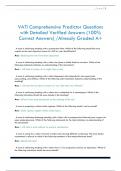 VATI Comprehensive Predictor Questions  with Detailed Verified Answers &lpar;100&percnt;  Correct Answers&rpar; &sol;Already Graded A&plus;