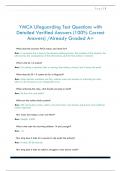 YMCA Lifeguarding Test Questions with  Detailed Verified Answers &lpar;100&percnt; Correct  Answers&rpar; &sol;Already Graded A&plus;