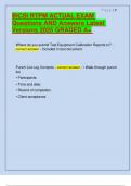 BICSI RTPM ACTUAL EXAM Questions AND Answers Latest Versions 2025 GRADED A&plus;