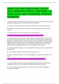 NRNP 6552 MIDTERM EXAM LATEST 2025 &sol;NRNP6552 WEEK 6 MIDTERM 100 QUESTIONS AND ANSWERS&vert; VERIFIED ANSWERS