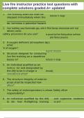 Live fire instructor practice test questions with complete solutions graded A&plus; updated