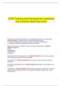 C235 Training and Development questions and answers latest top score