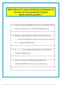 NOCTI Electrical &sol; Expert Verified Actual Questions &  Answers for Guaranteed Pass &vert; Newest  Update&comma;&vert;already graded a&plus; 