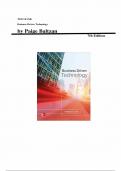 Test Bank - Business Driven Technology 7th Edition by Paige Baltzan&comma; All Chapters 