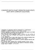 Concrete Batch Plant Operator Exam &lpar;FDOT&rpar; &lpar;edit&rpar;