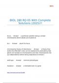 BIOL 180 RQ 05 With Complete Solutions &lpar;2025&rpar;&excl;&excl;
