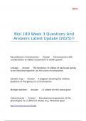 Biol 180 Week 3 Questions And Answers Latest Update &lpar;2025&rpar;&excl;&excl;