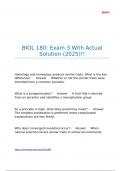 BIOL 180 Exam 3 With Actual Solution &lpar;2025&rpar;&excl;&excl;