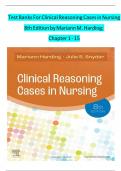 TEST BANKS FOR CLINICAL REASONING CASES IN NURSING 8TH EDITION BY MARIANN M&period; HARDING&semi; ALL CHAPTERS 1-15 &vert; COMPLETE SOLUTION GUIDE &vert; GRADE A&plus;&period;